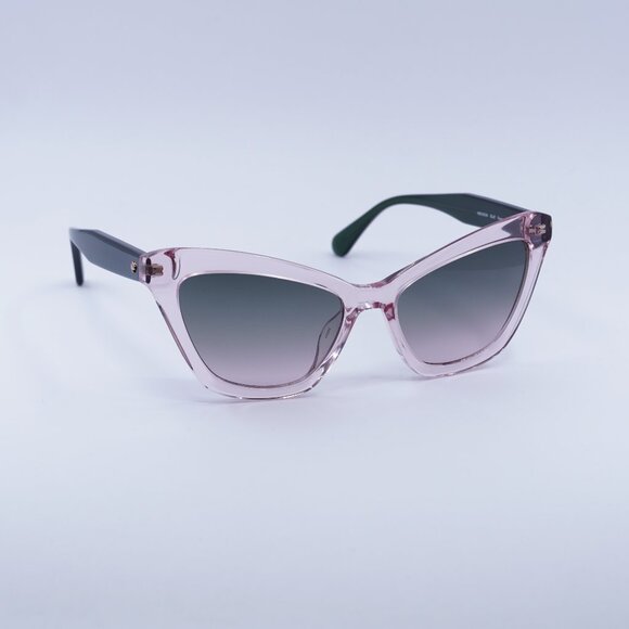 Kate Spade AMELIE/G/S 035J JP Sunglasses Pink Cat Eye Frame, Green Lenses main image 11